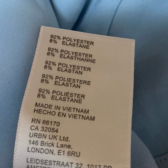 Urban Outfitters Blue Sleeveless Corset Bustier Lace Up Cami Tank Crop Top Sz S - Picture 4 of 4